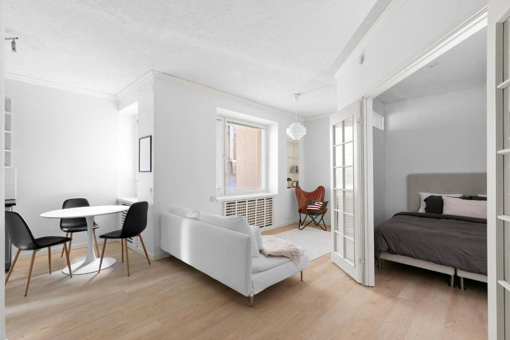 Posezení v ubytování Apartment in central Helsinki
