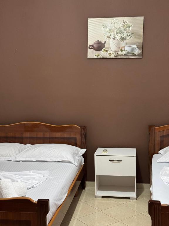 Postel nebo postele na pokoji v ubytování Villa Blue Corner