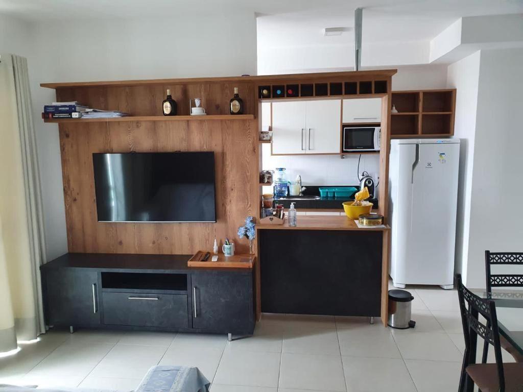 Kuchyň nebo kuchyňský kout v ubytování edificio Mandarim vista baia