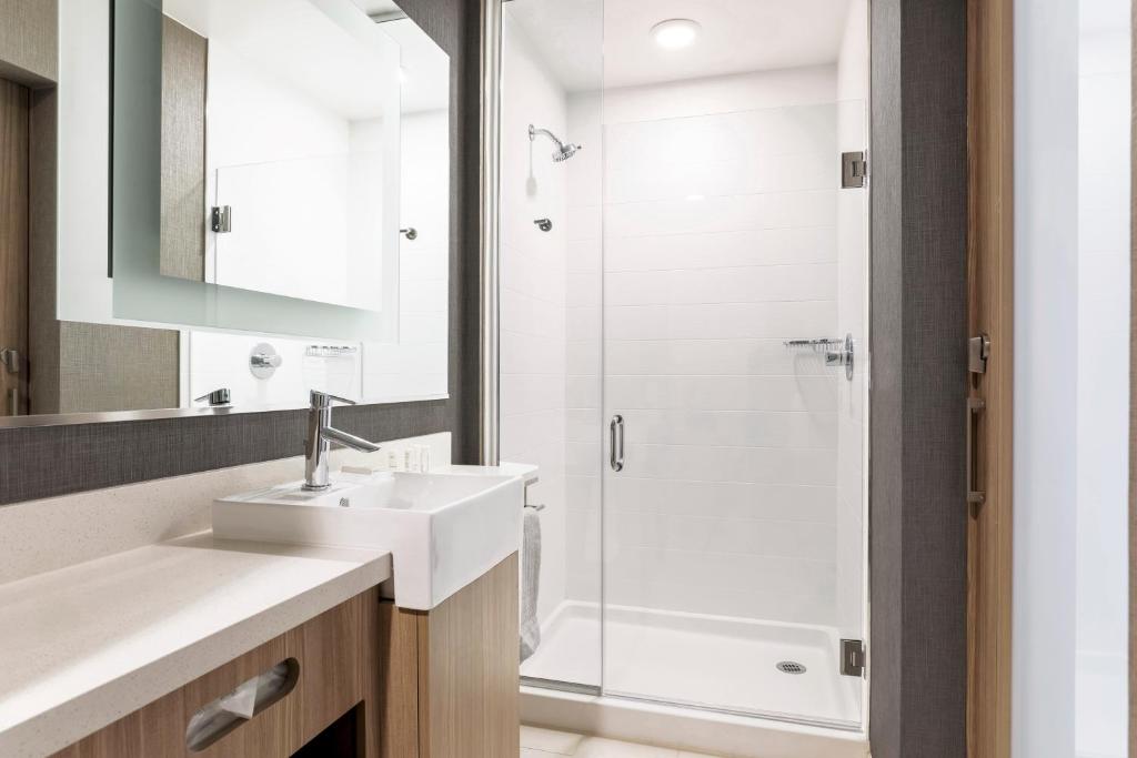 Koupelna v ubytování SpringHill Suites by Marriott Truckee Lake Tahoe