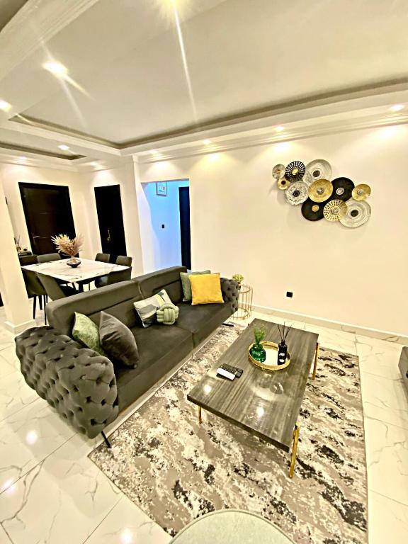 Ruang duduk di Appartement Chic & Cosy