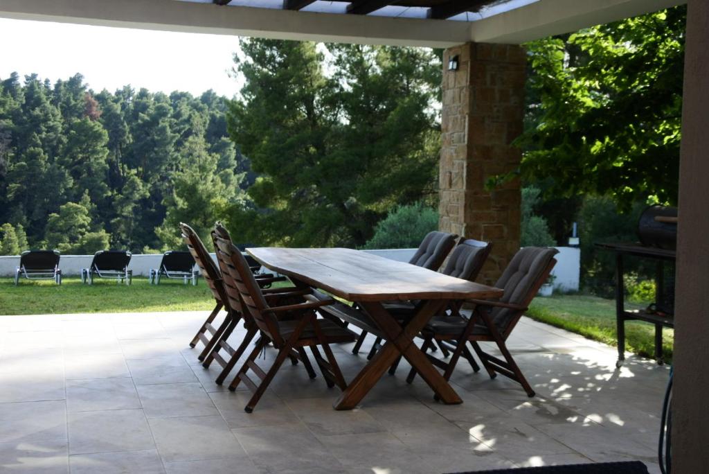 Zahrada ubytování Villa Aggelos