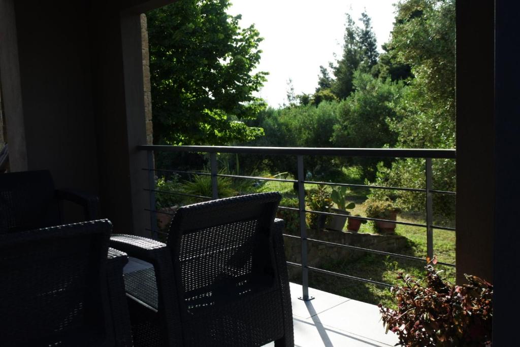 Balkón nebo terasa v ubytování Villa Aggelos