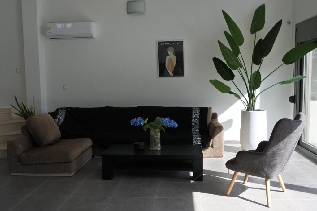 Posezení v ubytování Villa Aggelos
