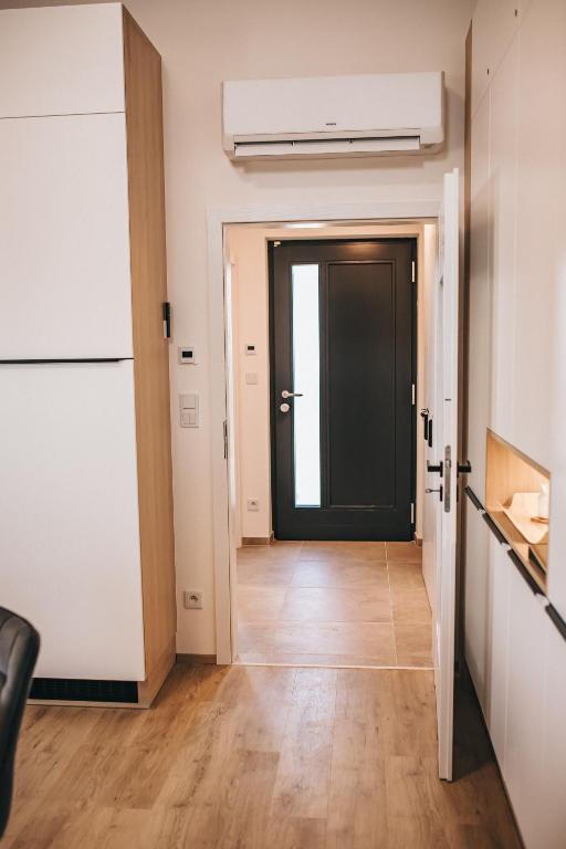 Kuchyň nebo kuchyňský kout v ubytování Apartmány DVĚ BOBULE 1 kk
