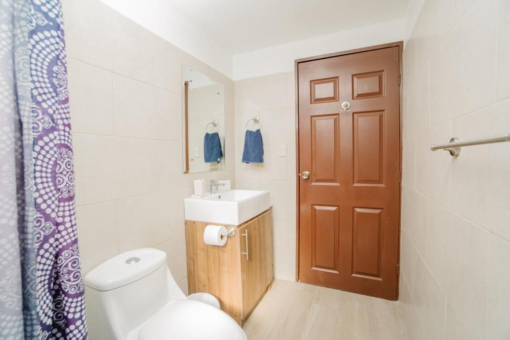 Koupelna v ubytování Apartamento Ganesha Liberia