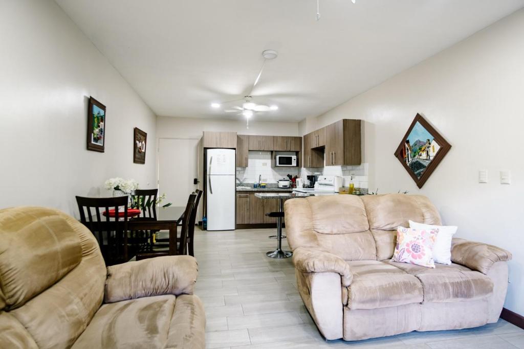 Kuchyň nebo kuchyňský kout v ubytování Apartamento Ganesha Liberia