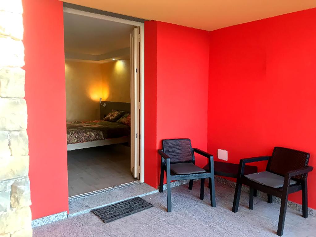 Posezení v ubytování B&B La fontana nelle Langhe