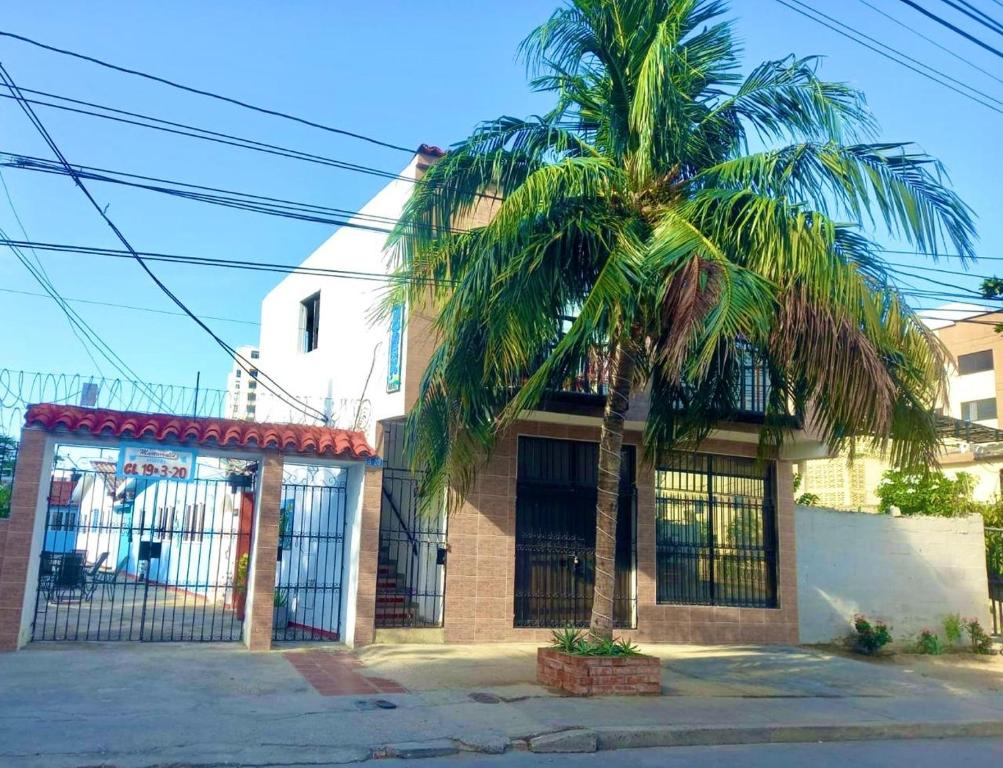 O edifício onde o hotel está situado