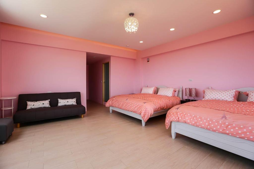 Postel nebo postele na pokoji v ubytování Sea People B&B