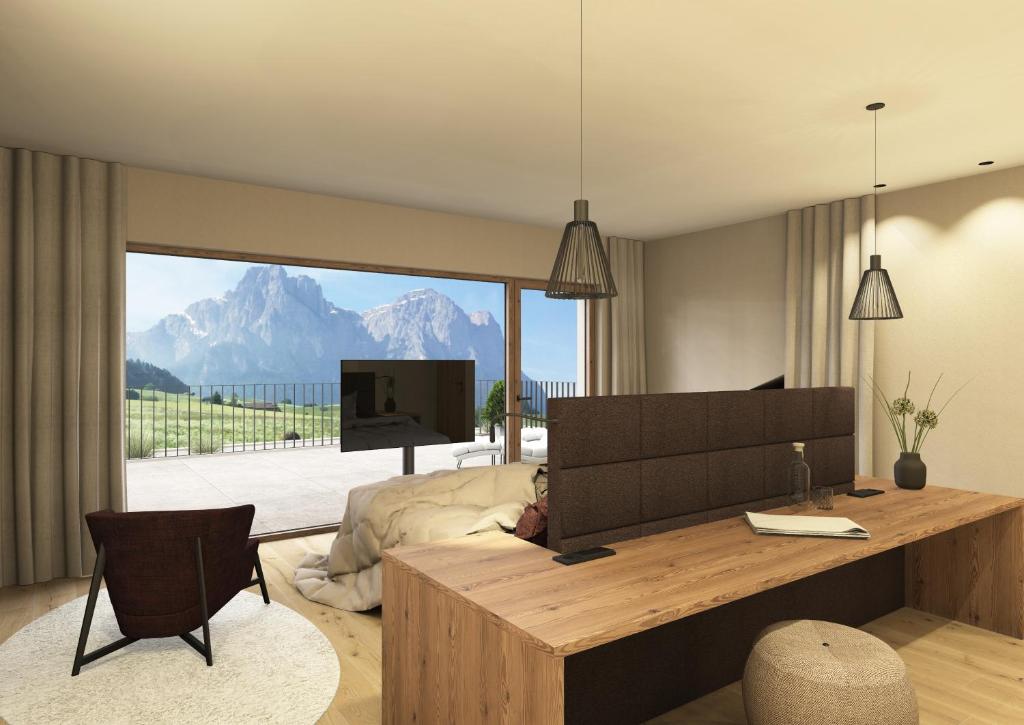 TV a/nebo společenská místnost v ubytování Parc Hotel Tyrol