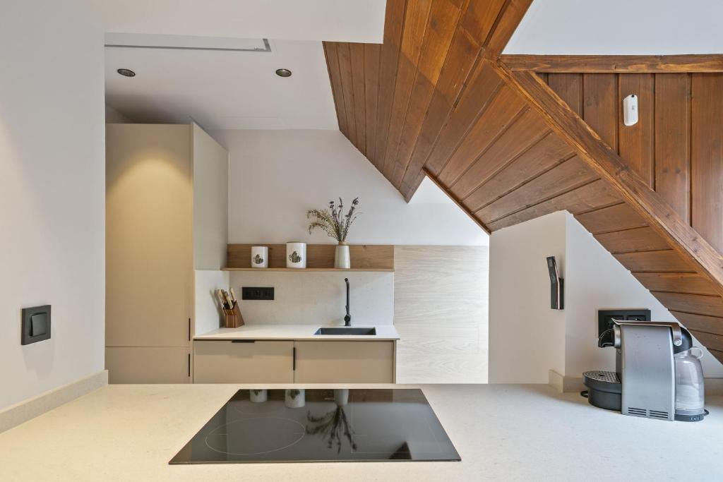 A kitchen or kitchenette at Luderna - Apartamento Mirador Bonaigua