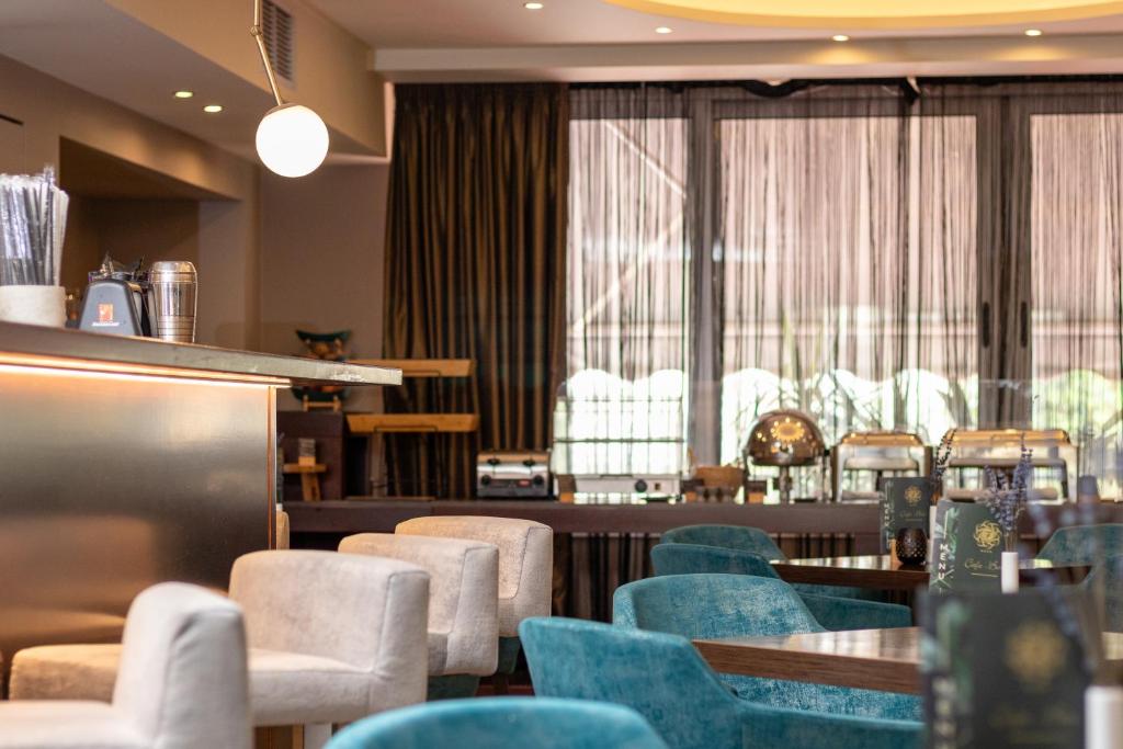 Posezení v ubytování Flisvos Hotel Nafpaktos