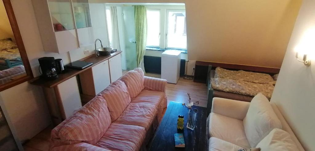 Ruang duduk di Suite in Villa