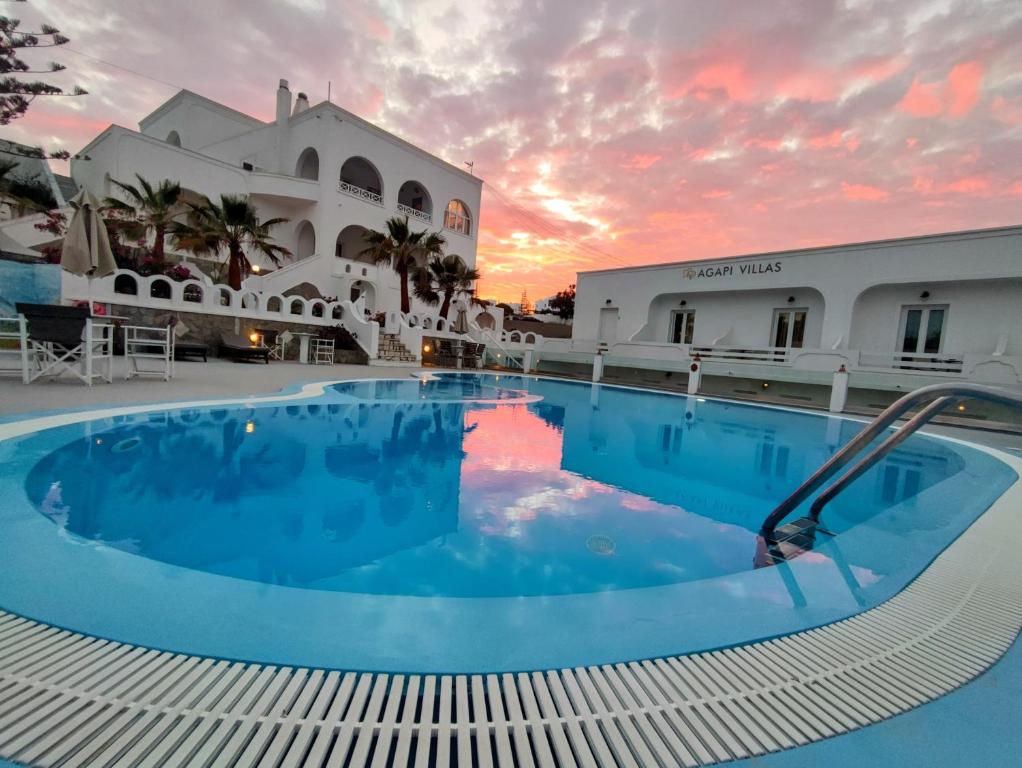 A piscina em ou perto de Agapi Villas