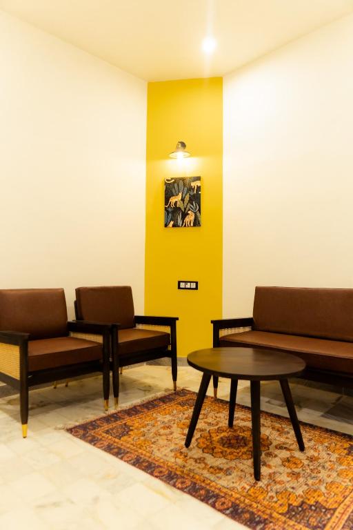 Posezení v ubytování Bingo Stay & Cafe