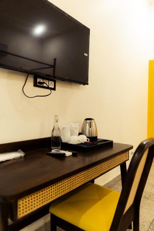 TV a/nebo společenská místnost v ubytování Bingo Stay & Cafe