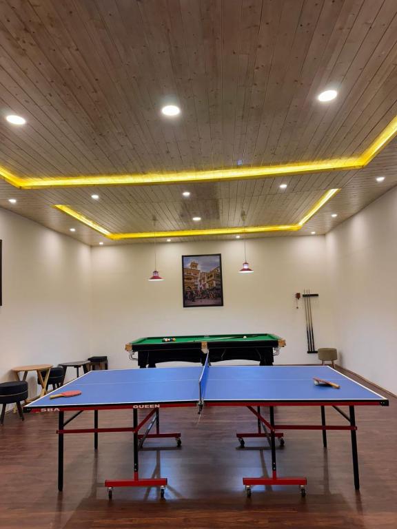 Stolní tenis v ubytování De Reeva Resort Pangong nebo okolí