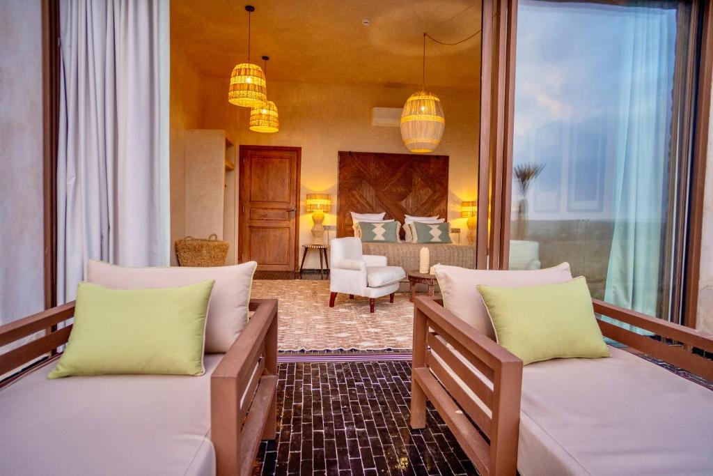 Posezení v ubytování Zayyna hôtel de charme Essaouira