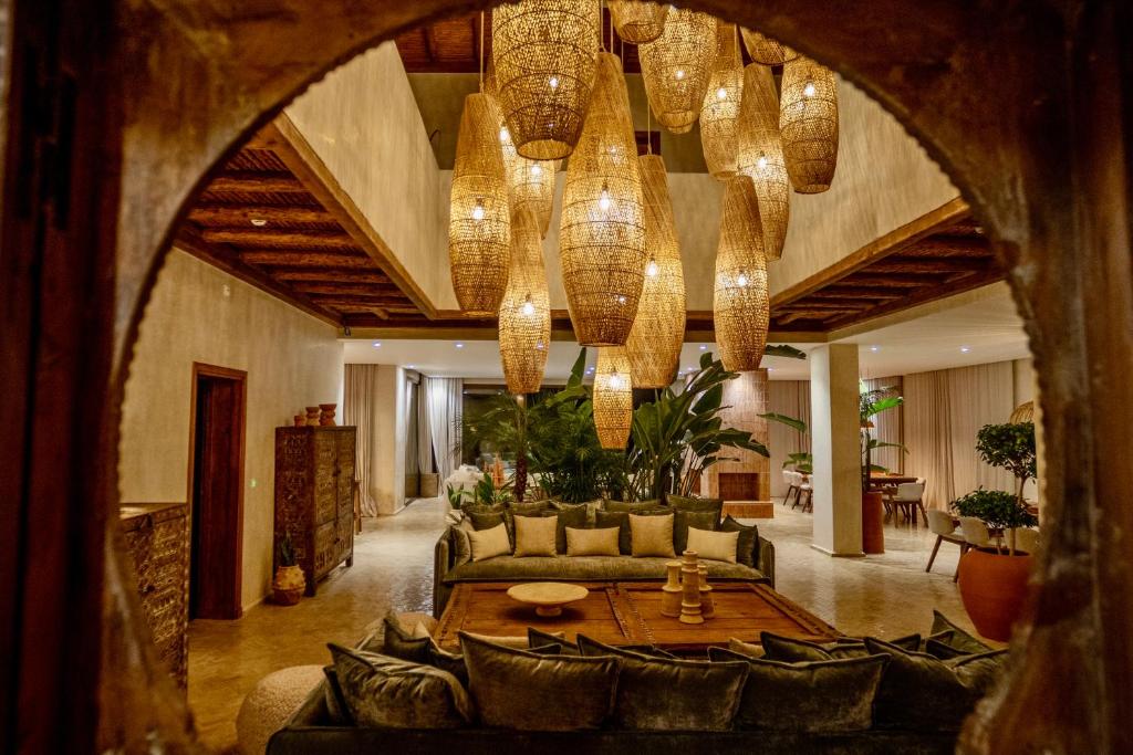 Posezení v ubytování Zayyna hôtel de charme Essaouira