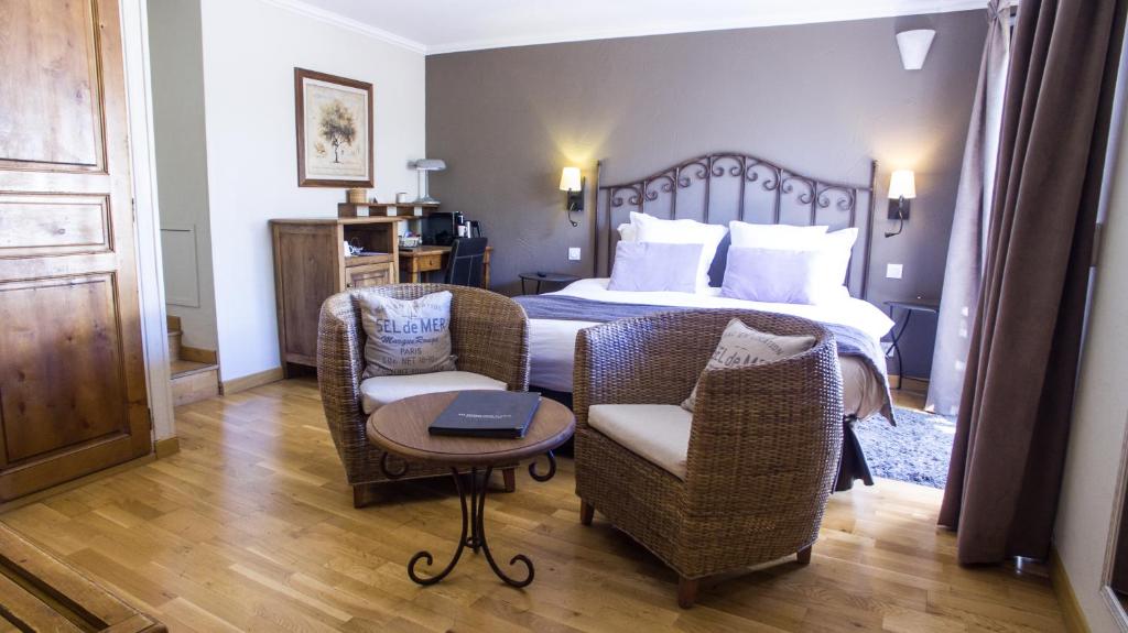 Posezení v ubytování Hôtel de l'Horloge