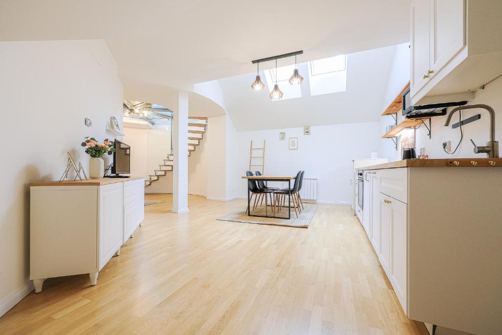 Kuchyň nebo kuchyňský kout v ubytování Stevan Apartment