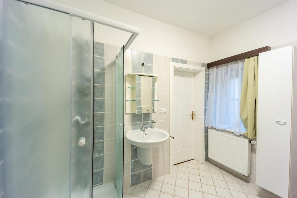 Vannituba majutusasutuses Bezauberndes Gästehaus in Satov