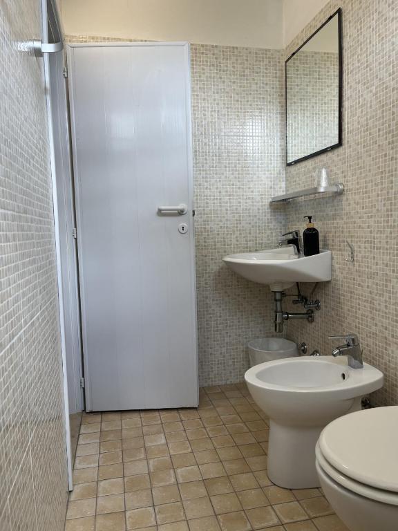 Koupelna v ubytování Hotel Roma