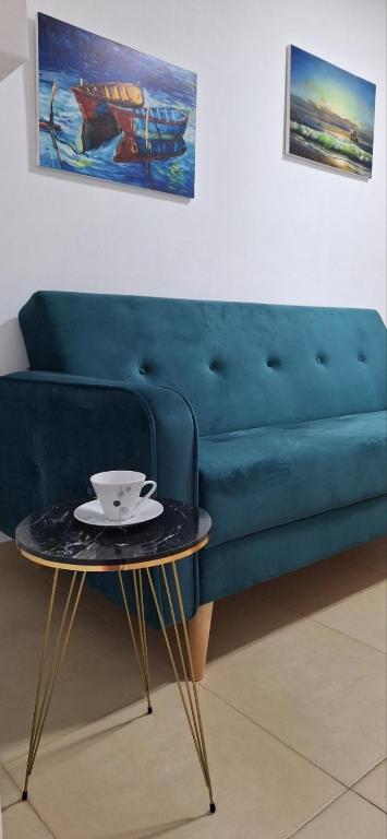 Ein Sitzbereich in der Unterkunft Montebello Inn apartments