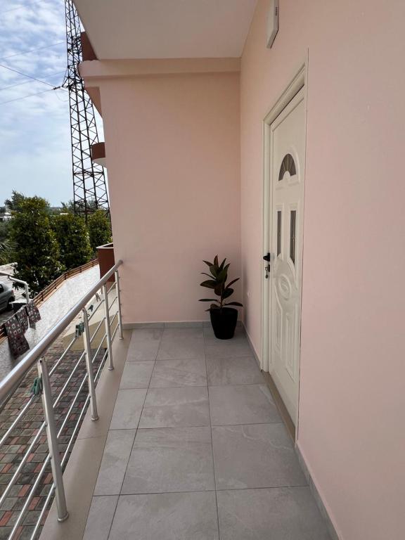 Balkón nebo terasa v ubytování Guest House Vlore