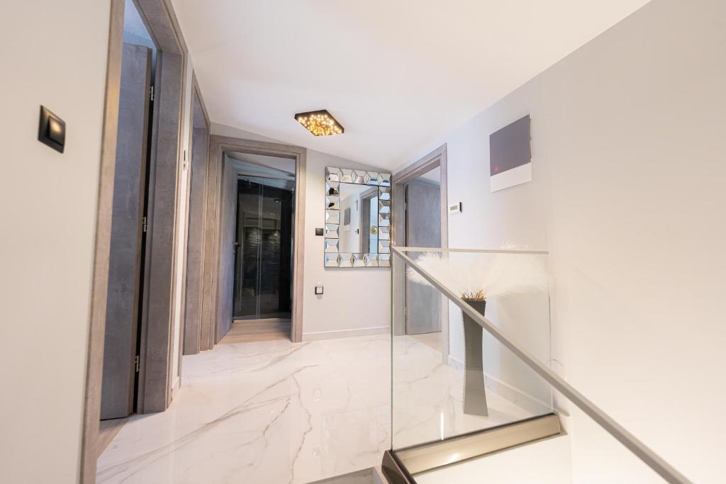Kuchyň nebo kuchyňský kout v ubytování RAFAELA SUITES