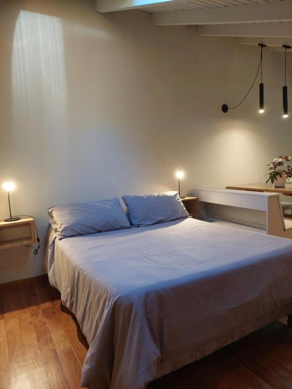 Postel nebo postele na pokoji v ubytování Monoambiente para huéspedes Silvana