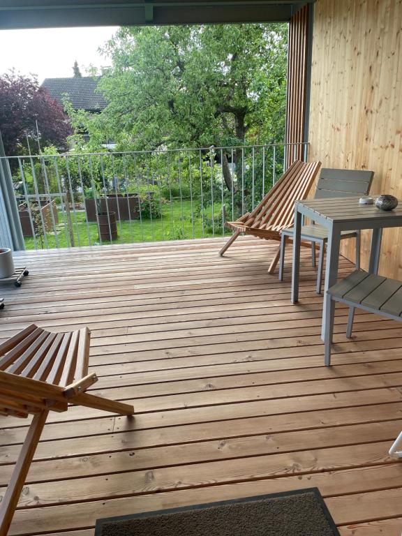 Balkón nebo terasa v ubytování Haus Olga