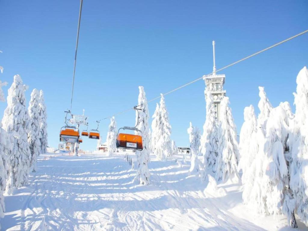 Obiekt Snug Apartment in Jachymov near Ski area zimą
