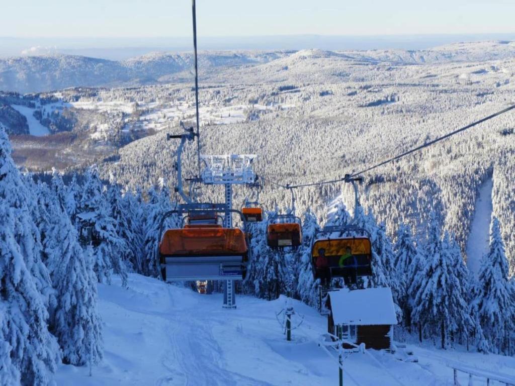 Obiekt Snug Apartment in Jachymov near Ski area zimą