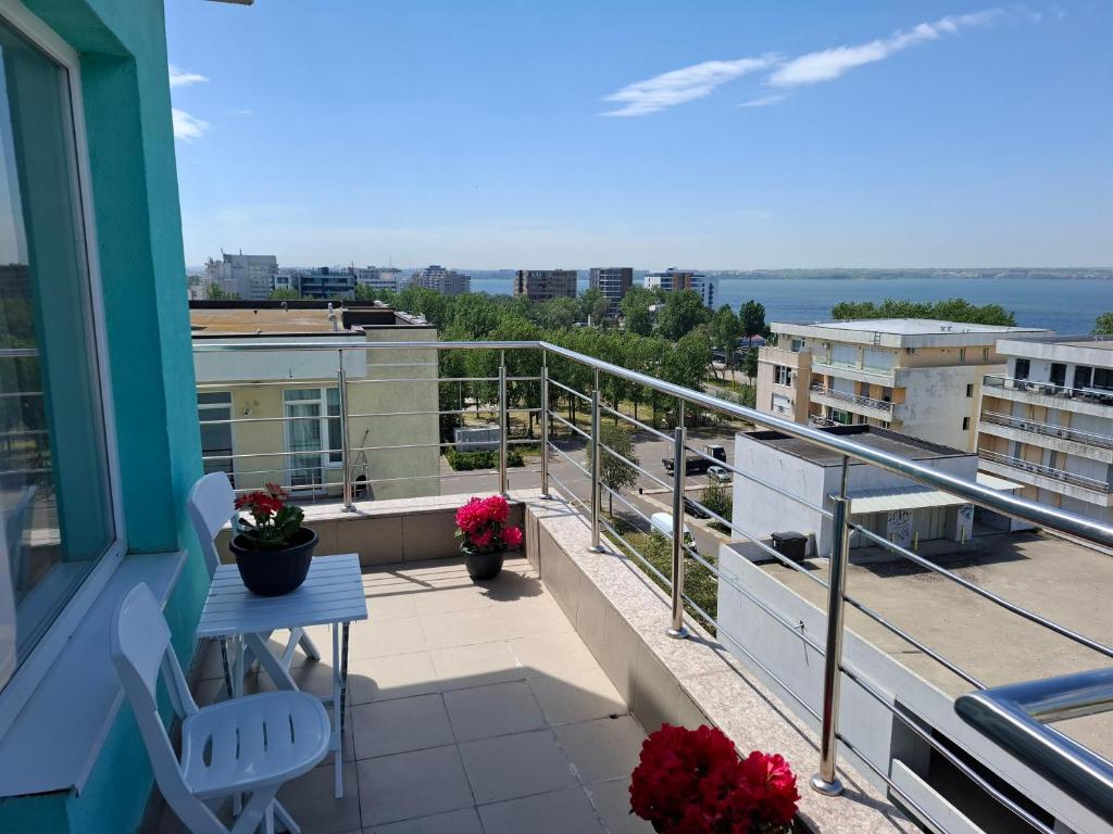 En balkon eller terrasse på Apartament Doina Summerland