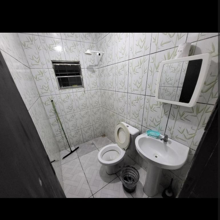 Koupelna v ubytování Residencial Romulo AP 3