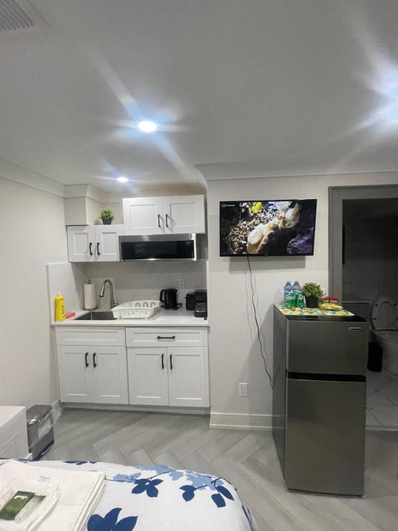 Köök või kööginurk majutusasutuses Luxury Basement-Private Bdr & Bathroom with free parking In Toronto