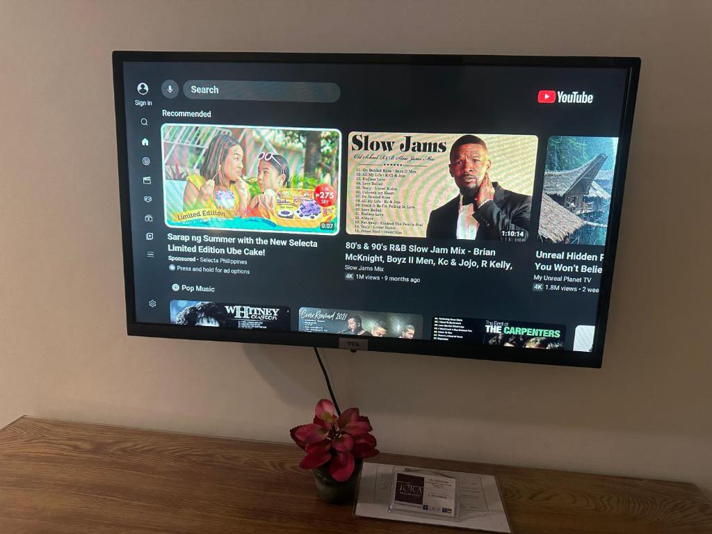 TV a/nebo společenská místnost v ubytování JORA Studio Apartment 1-B