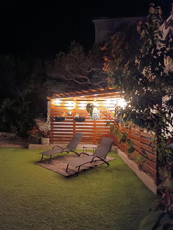 Zahrada ubytování Mobile Home Lana