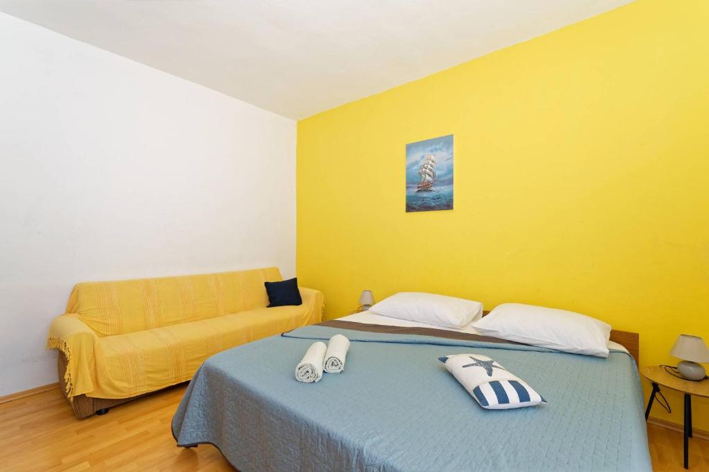 Posteľ alebo postele v izbe v ubytovaní Apartment Feruccio by Rent Istria