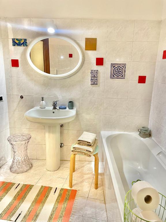 Koupelna v ubytování Casa Curiè 17 in borgo storico