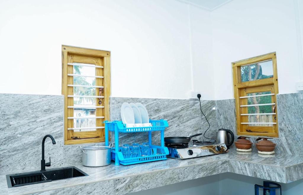 Kuchyň nebo kuchyňský kout v ubytování Villa Vianna