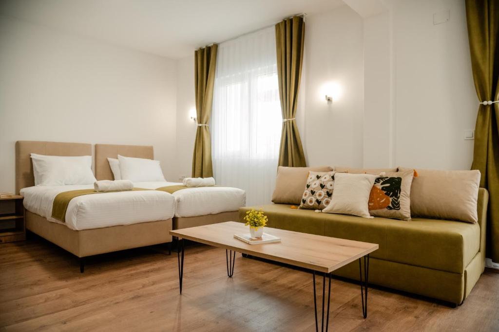 Postel nebo postele na pokoji v ubytování Villa Petra