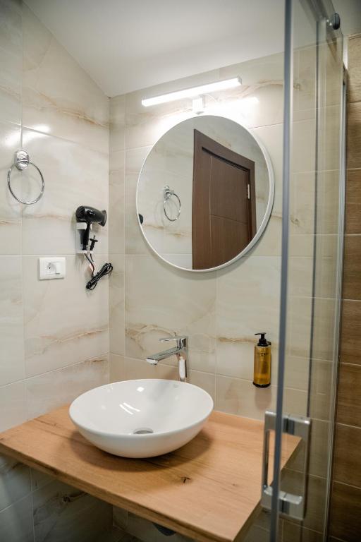 Koupelna v ubytování Villa Petra