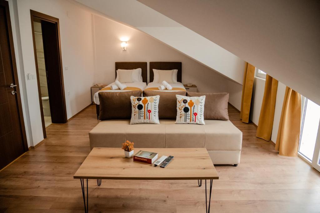 Postel nebo postele na pokoji v ubytování Villa Petra