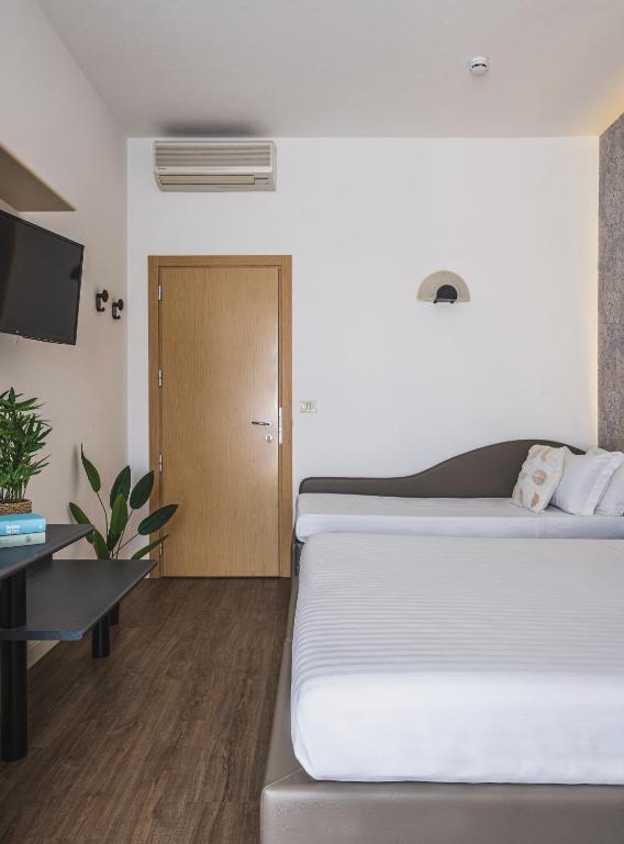 TV a/nebo společenská místnost v ubytování Hotel Acropolis