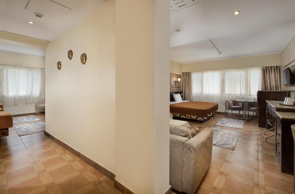 Posezení v ubytování Kanzy Hotel Cairo