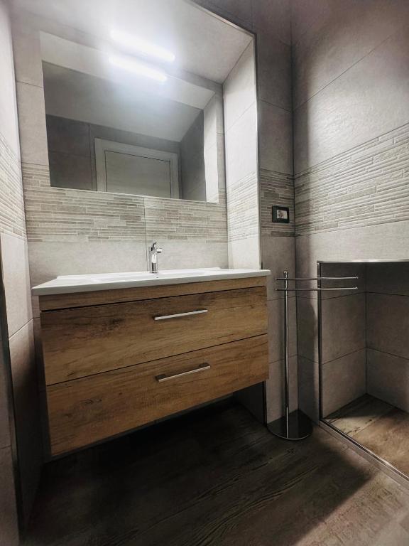 Koupelna v ubytování Conte Cavour B&B