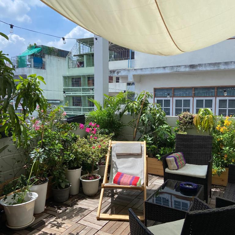 Zahrada ubytování Bangkok Neighborhood Hostel
